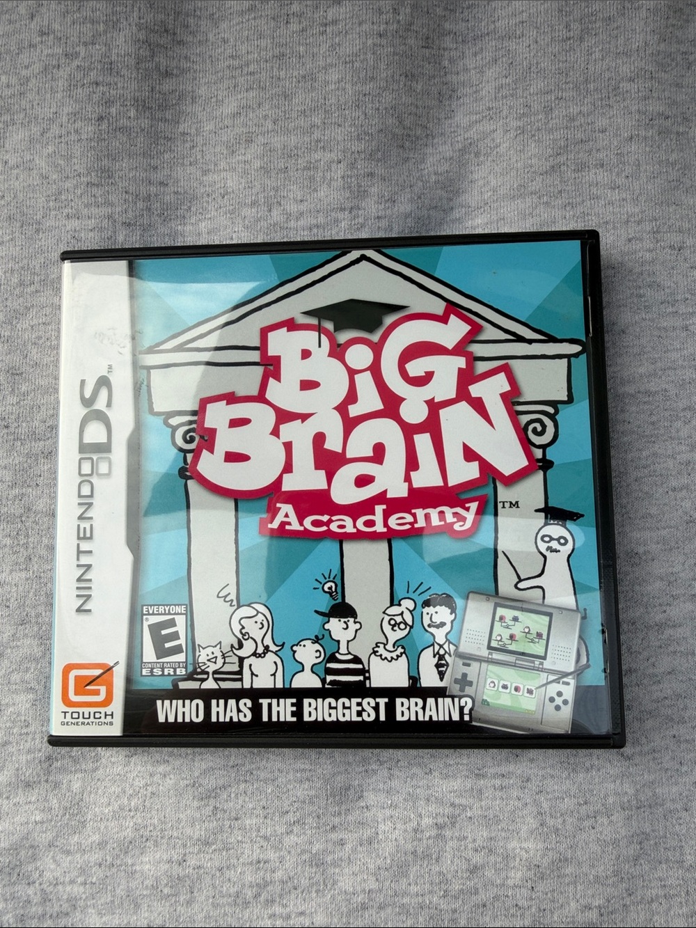 Nintendo Big Brain Academy DS Game — Teal & Pink Cover Art